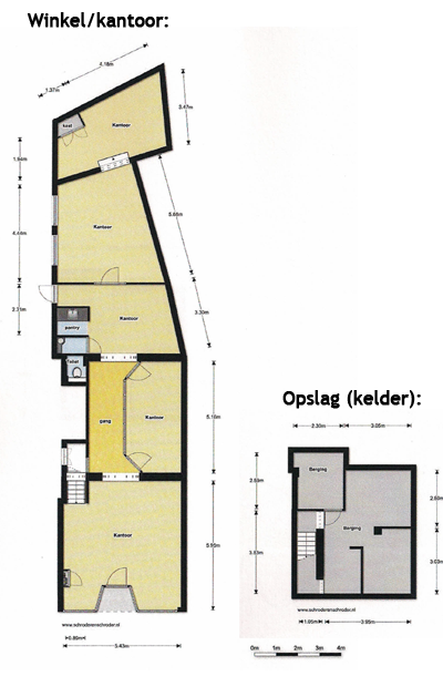 plattegrond huur winkel kantoor hilversum